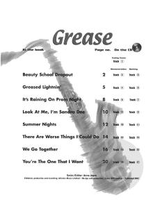Take the Lead Grease Tenor Sax 
