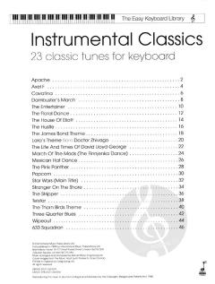 Easy Keyboard Library: Instrumental Classics im Alle Noten Shop kaufen