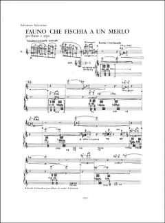 Fauno Che Fischia A Un Merlo, per Flauto E Arpa (Salvatore Sciarrino) 