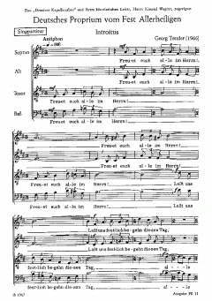 Deutsches Proprium vom Fest Allerheiligen (Georg Trexler) 