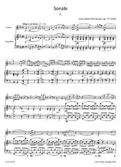 Kammermusik IV für Soloinstrument und Klavier von Joseph Gabriel Rheinberger 