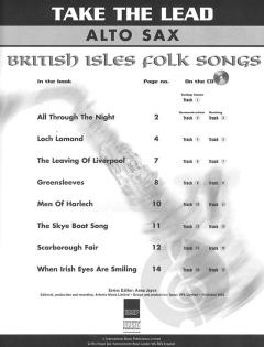 Take the Lead: British Isles Folk Songs Alto Sax 