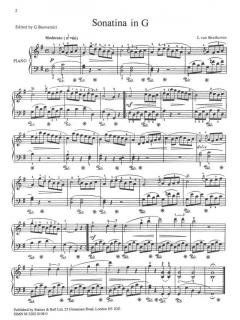 Two Sonatinas in G and F von Ludwig van Beethoven 