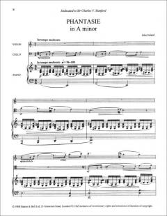 Piano Trio No. 1 (Phantasie In A Minor) (John Ireland) 
