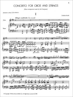 Concerto No. 1 For Oboe And Strings von Gordon Jacob im Alle Noten Shop kaufen
