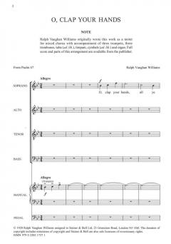 O Clap Your Hands (Ralph Vaughan Williams) 