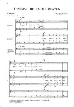 O Praise The Lord Of Heaven (Ralph Vaughan Williams) 
