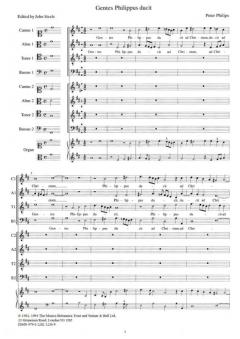 Gentes Philippus Ducit (Peter Philips) 