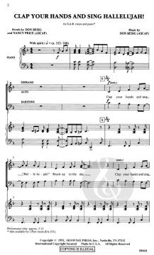 Clap Your Hands And Sing Hallelujah! (Don Besig) 