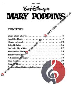 Mary Poppins (Easy Piano) von Robert Bernard Sherman 