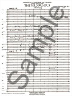 The Wild Rumpus Concert Band Score 