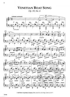 Selected Songs Without Words and Scherzo in E Minor von Felix Mendelssohn Bartholdy 