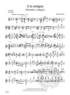 Music For Guitar von Eduardo Falu 