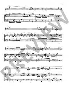 Zwei Sonaten von Johann Ludwig Krebs für Flöte (Violine) und Klavier im Alle Noten Shop kaufen