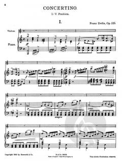 Concertino in A Minor For Violin And Piano Op. 225 von Franz Drdla im Alle Noten Shop kaufen