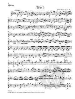 3 konzertante Trios op. 11 von Ignaz Pleyel für Violine, Viola und Violoncello im Alle Noten Shop kaufen (Stimmensatz)