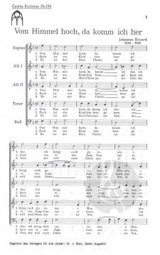 Vom Himmel hoch da komm ich her (Johannes Eccard) 