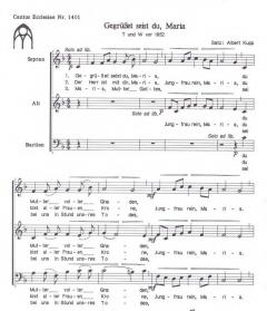 Gegrüsset seist du Maria, Jungfrau rein (Albert Kupp) 