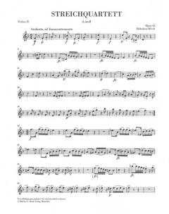 Quartett op. 42 und Preußische Quartette op. 50 von Joseph Haydn 