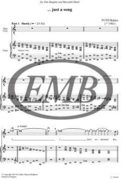 Just a song for male voice and piano von Futo Balazs 
