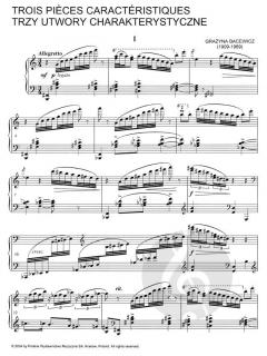 Trois Pieces Caracteristiques von Grazyna Bacewicz 