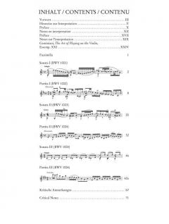 Sonaten und Partiten BWV 1001-1006 von Johann Sebastian Bach für Violine solo im Alle Noten Shop kaufen - UT50255