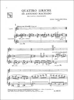 Quattro Liriche di Antonio Machado von Luigi Dallapiccola 