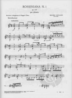 Rossiniana Nr. 1 op. 119 von Mauro Giuliani 