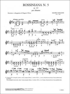 Rossiniana Nr. 5 Op.123 von Mauro Giuliani 