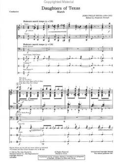 Daughters Of Texas (John Philip Sousa) 