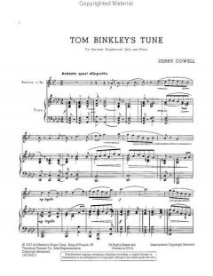 Tom Binkley's Tune (Henry Cowell) 