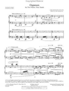 Organum von Carl Ruggles für 2 Klaviere im Alle Noten Shop kaufen
