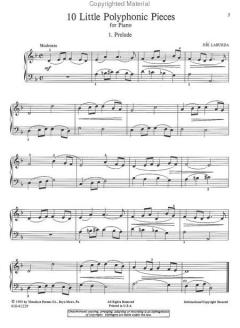 10 Little Polyphonic Pieces for Piano von Jiri Laburda 