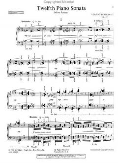 Twelfth Piano Sonata von Vincent Persichetti 