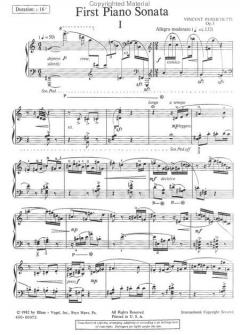 First Piano Sonata Op.3 von Vincent Persichetti 