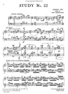 Study No. 22 von Charles Ives 