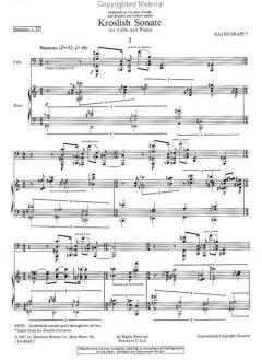 Krolish Sonate von Ralph Shapey 