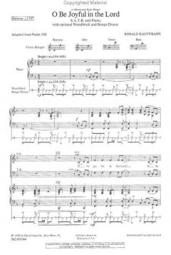 O Be Joyful In The Lord (Ron Kauffmann) 