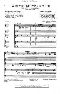 Who With Grieving Soweth (Die mit Tränen säen) (Johann Hermann Schein) 