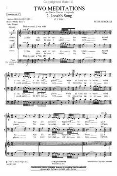Jonah's Song (T.T.B.B.) (Peter Schickele) 