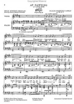 At Dawning op. 29, no. 1 von Charles Wakefield Cadman 