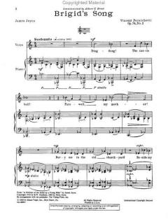 Brigid's Song, No. 2 From James Joyce Songs von Vincent Persichetti 