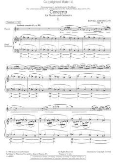 Concerto op. 50 von Lowell Liebermann 