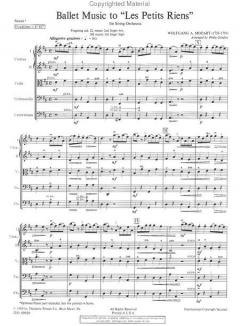 Ballet Music to Les Petits Riens von Wolfgang Amadeus Mozart 