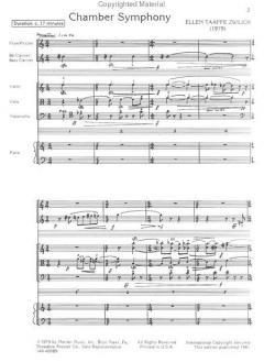 Chamber Symphony (Ellen Taaffe Zwilich) 