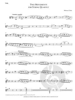 Two Movements for String Quartet von Rebecca Clarke 