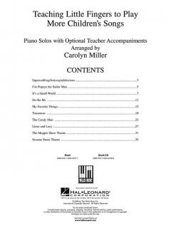 Teaching Little Fingers To Play More Children's Songs 