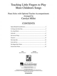 Teaching Little Fingers To Play More Children's Songs 
