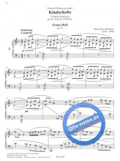 Drei Kinderhefte op. 16, 19 und 23 von Mieczyslaw Weinberg 