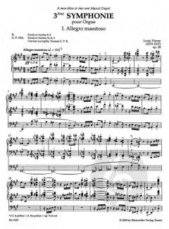 Sämtliche Orgelwerke Band 3 von Louis Vierne im Alle Noten Shop kaufen